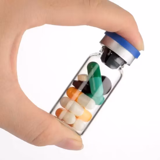 5ml 7ml 10ml 透明な琥珀ホウケイ酸管の空の注入ガラスバイアル